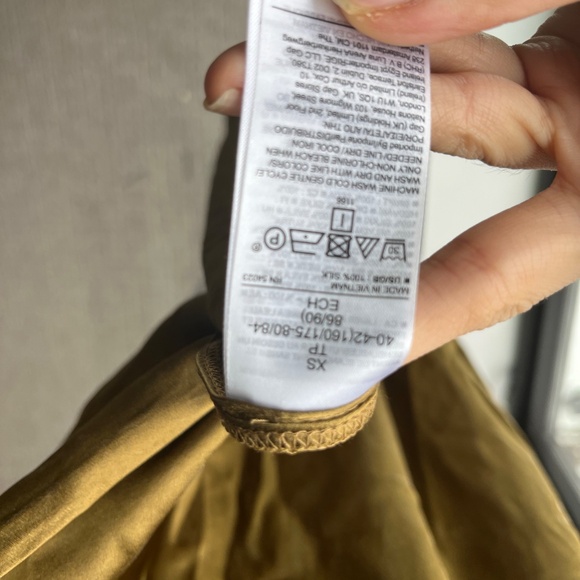 Banana republic olive green Dreamer silk maxi dress XS - Picture 4 of 5